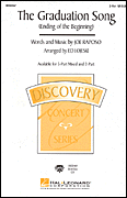 Graduation Song Two-Part choral sheet music cover